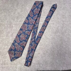 Christian Dior Monsieur 100% Silk Paisley Tie Business Classic USA Designer Vtg